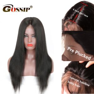 250 Density Lace Wig 13×6 Lace Front Wig Straight Lace Front Human Hair Wigs For Black Wome 360 Lace Frontal Wig Gossip Remy Wig