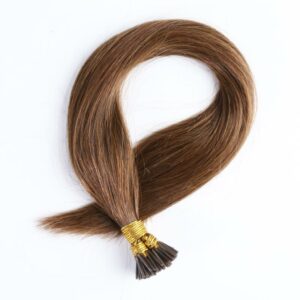 Addbeauty Straight I Tip Hair Extensions 1g/pcs 0.8g/pcs 50pcs/Set Keratin Capsules Remy Human Natural Brown 613 Blonde Color