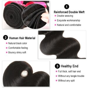 AliPearl Hair Body Wave Bundles With 5×5 Lace Closure Brazilian Hair Weave Bundles With Closure Remy Hair Extension