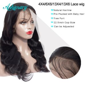 Ashimary 4×4/6×6 Lace Closure Wig Human Hair Brazilian Body Wave Lace Wigs for Black Women 13X4/13X6 Lace Front Human Hair Wigs
