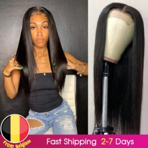 BEAUDIVA Lace Front Human Hair Wigs Prepluck 13*4 Lace Front Human Hair Wigs With Baby Hair Bleach Knots 4×4 Closure Wig
