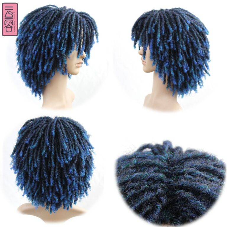 Dreadlock Crochet Twist Hair Wigs Soft Short Bouncy Curly Synthetic ...