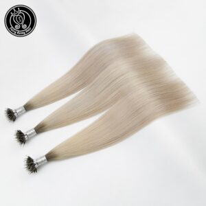 Fairy Remy Hair Pre Bonded Micro Link Human Hair Extensions Ice Blonde Color 16-22 Inch 0.8g/s Micro Beads Real Remy Human Hair