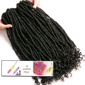 Focs Locs Curly Crochet Faux braids Hair Extensions 18 inch 20 strands/pcs Synthetic hair Dreads Hairstyle Ombre Crochet Braids