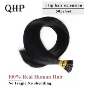 Hair Straight Machine Made Remy Hair Extensions 0.8g/pcs 50pcs/ Set Straight Keratin I Tip Human Hair