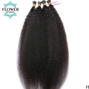 I Tip Hair Extensions Pure Colored Indian Hair Machine Remy Human Hair 1g/s 50g 100g Extensions I Tip Hair Flowerseason