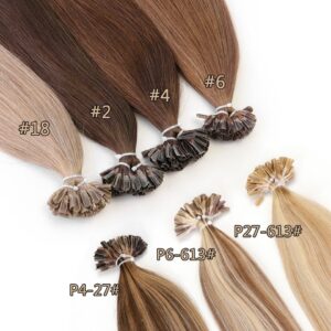 MRSHAIR Keratin Nail U Tip Hair Extensions Fusion Human Hair Extension Pre Bonded Capsule Non-Remy Straight 1g/pc 16 20 24 Inch