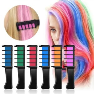 9 Colors Disposable Hair Dye Comb Temporary Hair Chalk Color Comb Dye Tool Cosplay Party Hairs Styling Dyeing Tool TSLM1