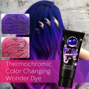 Hot Sale Thermochromic Hair Dye Semi Permanent Popular Hair Color Grey Purple Green Blue Thermo Sensing Dye Cream Cosmetic TSLM2