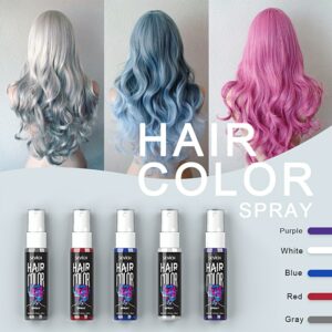 Sevich 30ml Temporary Hair Dye Spray DIY Hair Color Liquid Washable 5 colors One Time Hair Color Spray Instant color