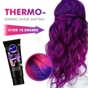 Thermochromic Color Changing Wonder Dye Hair Dye Grey Purple Green Blue Hair Color Dye Cream Semi Permanent Paint TSLM1
