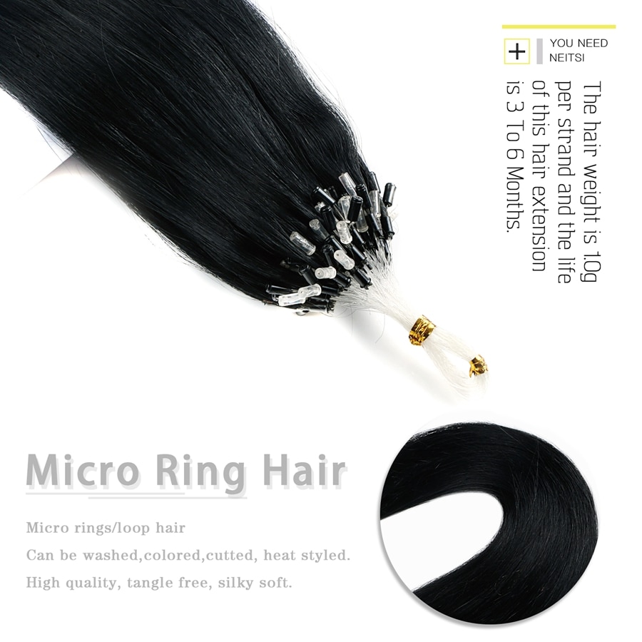 neitsi 3 pc kit for micro ring link hair and feather extensions